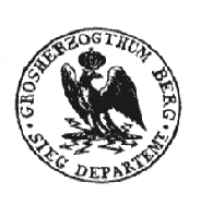 Das Wappen: Grosherzogthum Berg Sieg Department